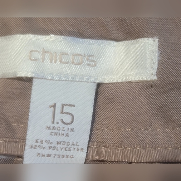 Chico's "The Ultimate Fit" Wide Leg Pants - Picture 3 of 5